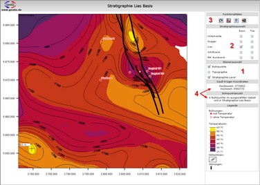 Horizonttemperatur für Lias Basis