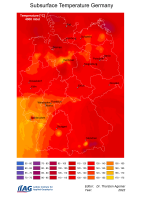 Temperatur von Deutschland bei einer Tiefe von -4000m NN